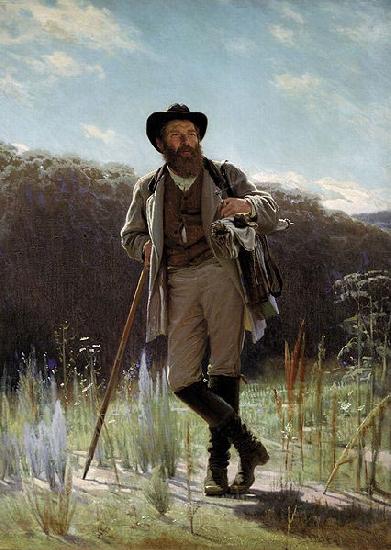 Ivan Nikolaevich Kramskoi Portrait of the painter Ivan Shishkin Germany oil painting art